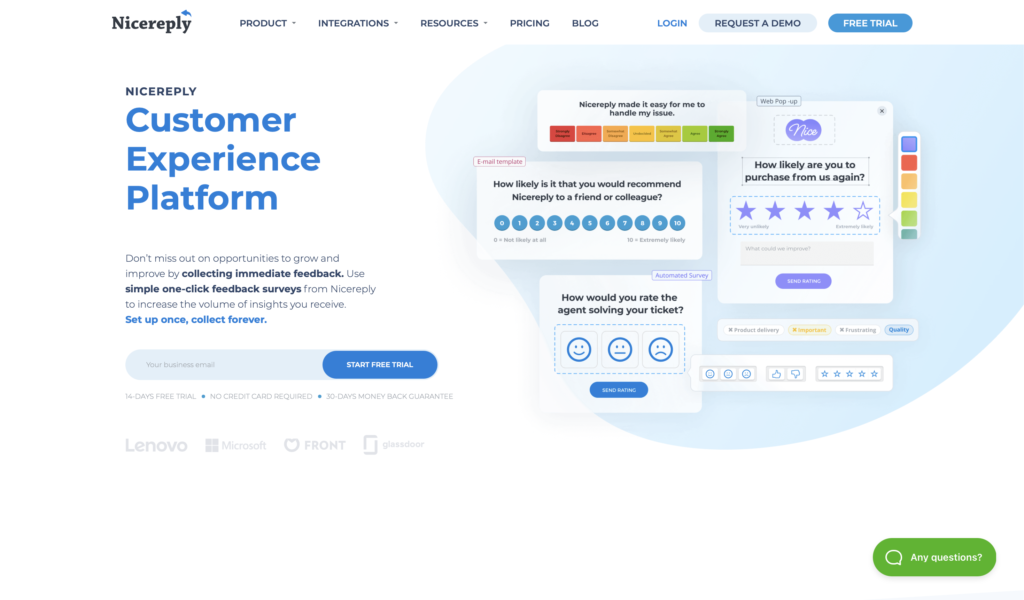 Customer Experience Platform NiceReply 